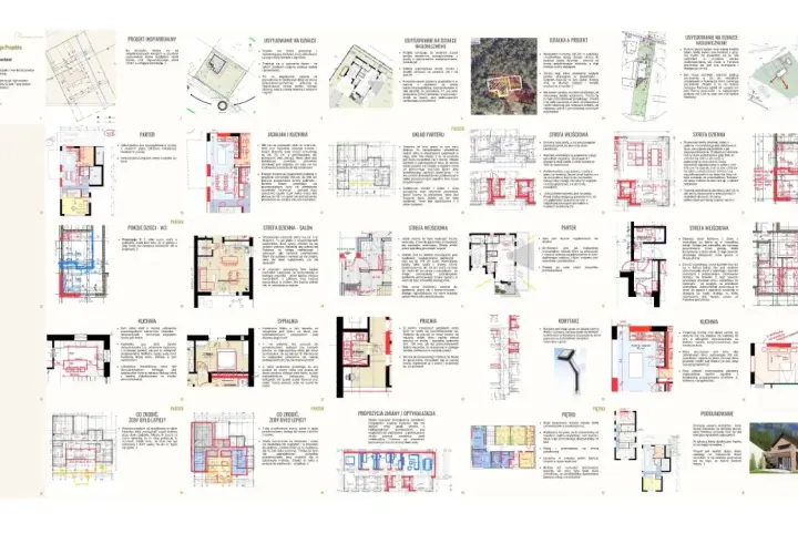 Darmowe projekty domów: przegląd układów funkcjonalnych, pomieszczeń, analiz i wizualizacji.