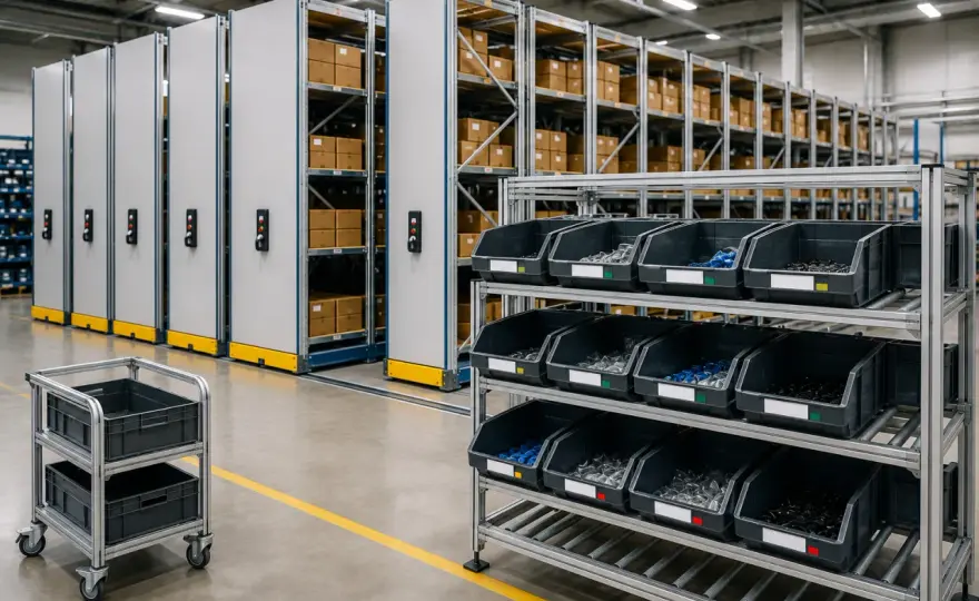 Regały mobilne i systemy Kanban – organizacja nowoczesnego magazynu