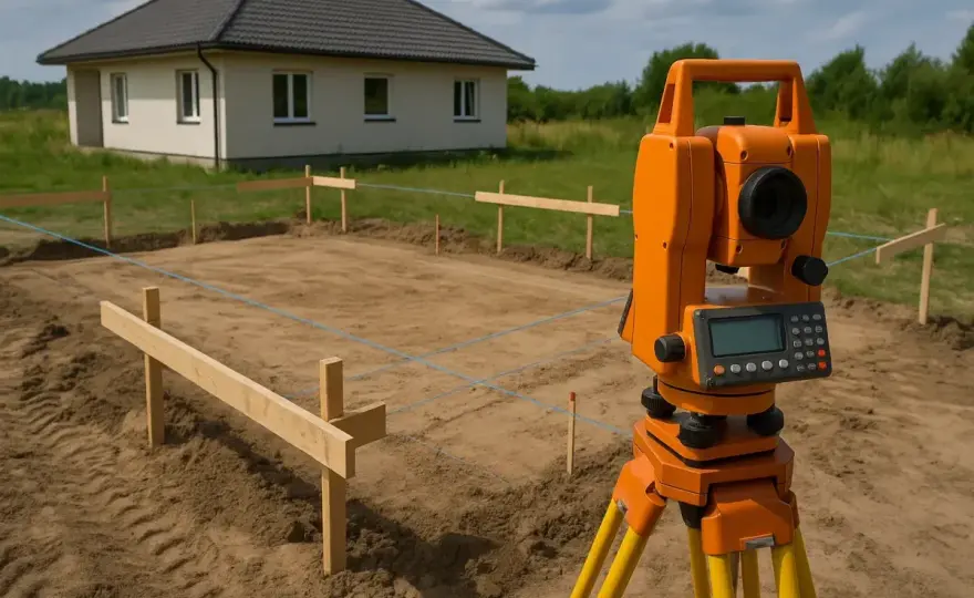 Wytyczenie budynku - Jak przenieść projekt do terenu?